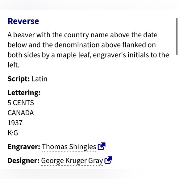 🎈$5 add on - 1940 CANADA 5 CENTS - George VI - Picture 5 of 6